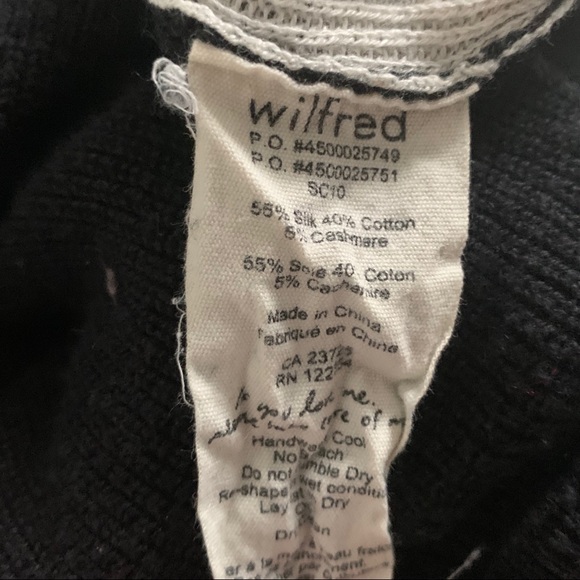 Wilfred Balzac Silk/Cashmere Sweater - Size XXS - Picture 5 of 5